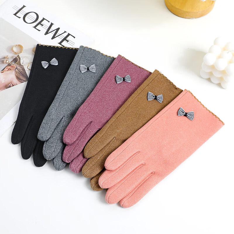 

Женские флисовые перчатки с сенсорным экраном для вождения и езды на велосипеде