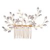 1pc Bridal Headdress Handmade Pearl Crystal Hair Comb Wedding Styling Accessories Fashion Insert Comb Hair Accessories