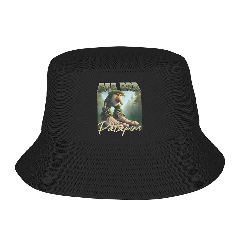 Unisex Bucket Hats Brainrot Brr Brr Patapim Beach Hatwear Camping Fishing Fisherman Caps Italian Meme Session Hat Dropshipping