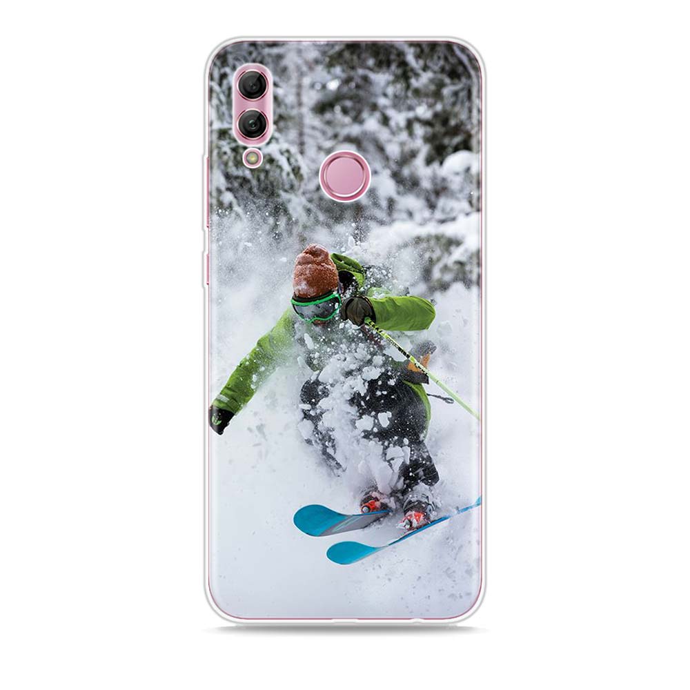 Skidåkning Snö Snowboard Silikonskydd För Honor 30 30S 30i 9 10 9A 9C 9S 9N 10i 10X 9X Lite Pro 5G Fodral