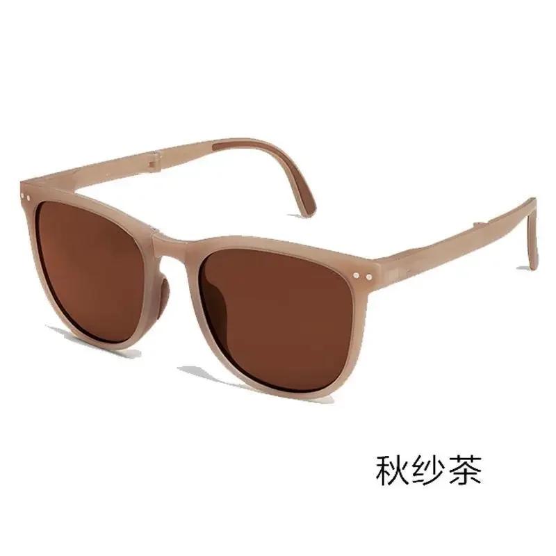 New Large Frame Folding Square Sunglasses Women's Brand Designer Fashion Sun Glasses Men's Outdoor Hip-hop Eyewear UV400 Shades