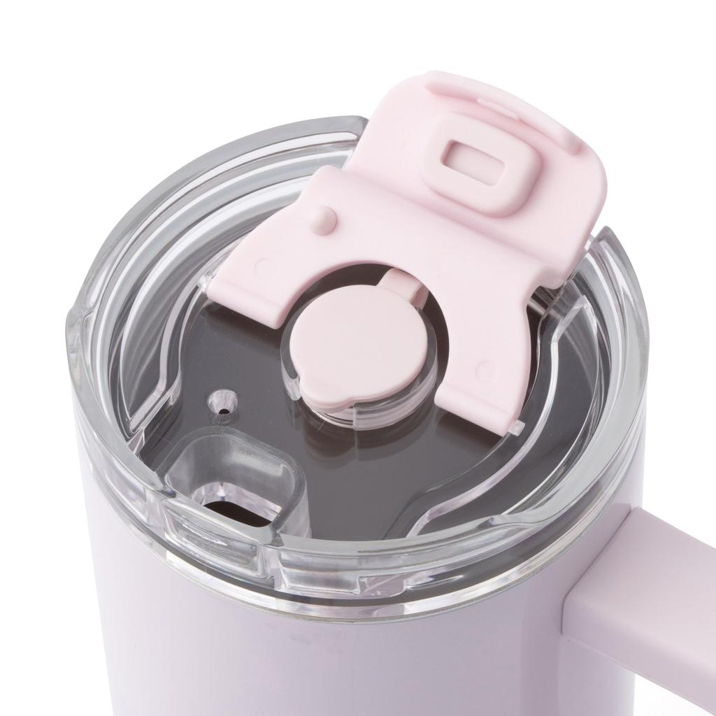 Francfranc Large Stainless Steel Mug 1100ml with Straw & Handle [All 3 Colors]- Insulated Hot/Cold Tumbler