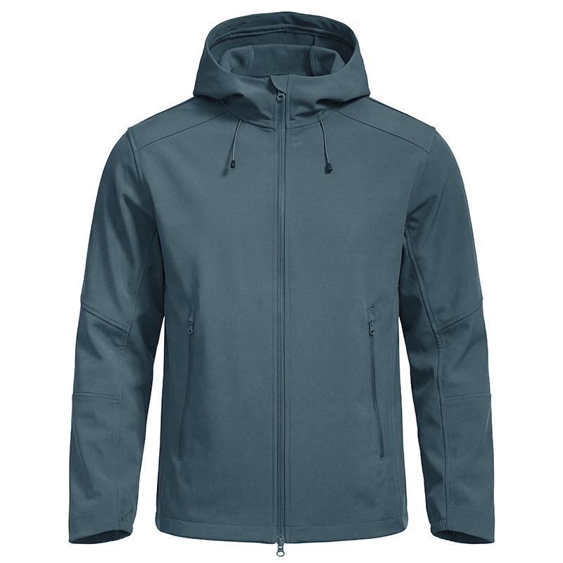 Lackwar Men s Waterproof Windproof Softshell Hiking Jacket with Fleece Lining XXXL [190-210 kg]