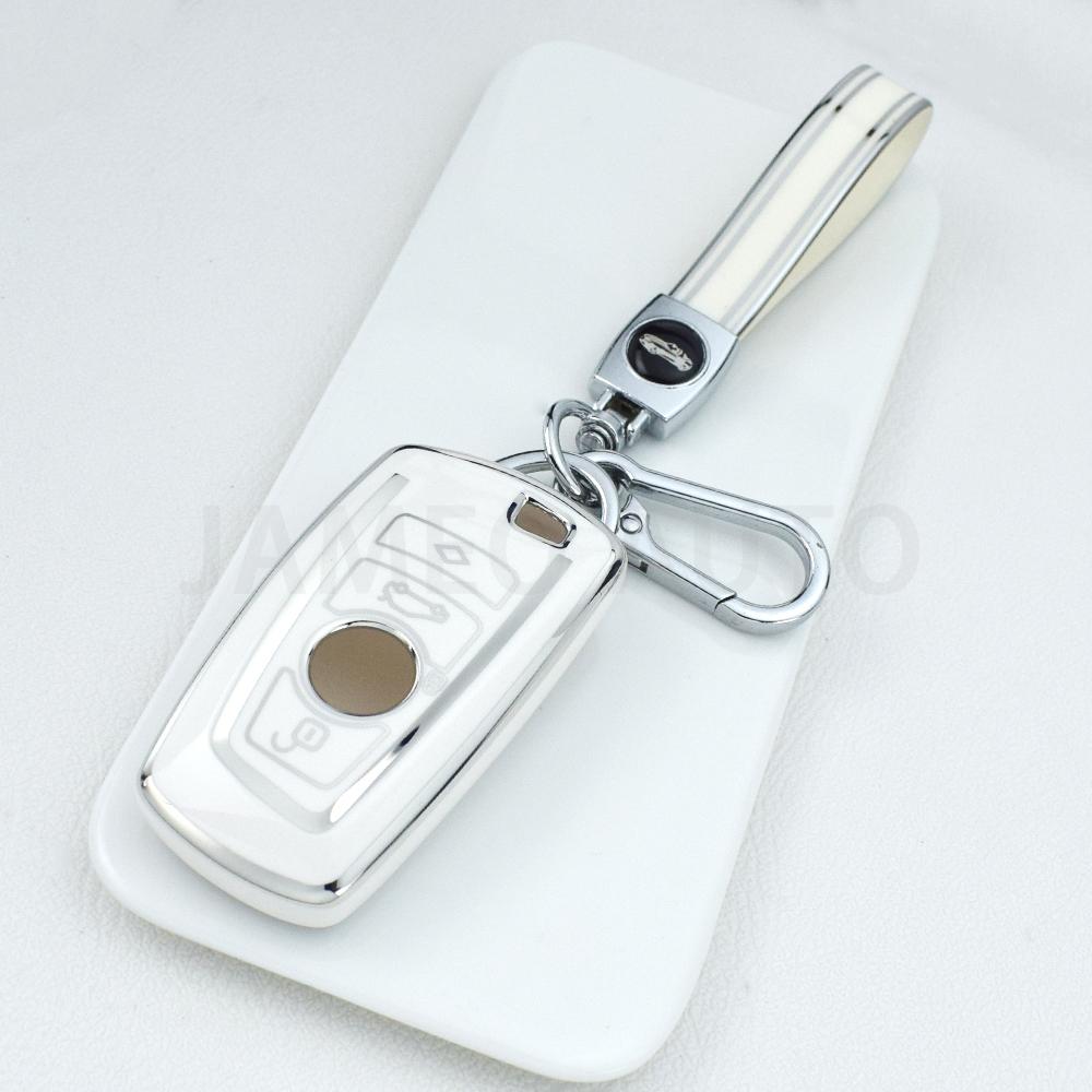 Tpu Car Key Case Cover For Bmw 1 3 5 7 Series X3 X4 M3 M4 M5 520 525 F30 F10 F18 118I 320I Key Protector Soft Shell Key Chains