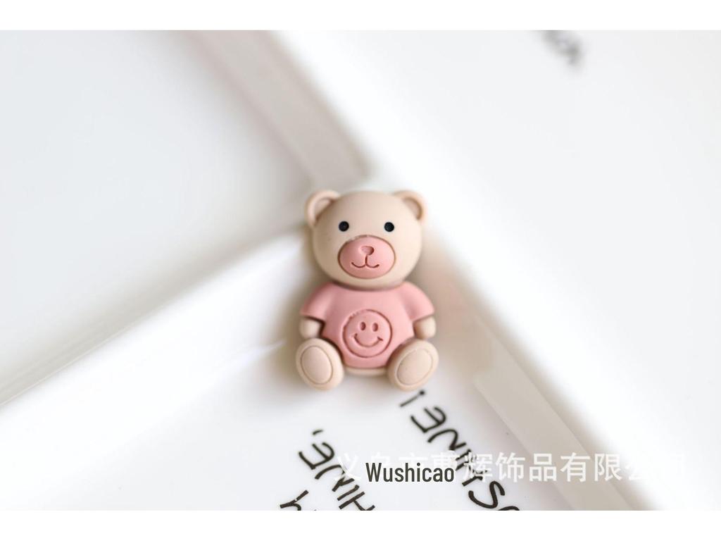 Pink Coffee Cherry Bow DIY Jewelry Accessories for Little Girls