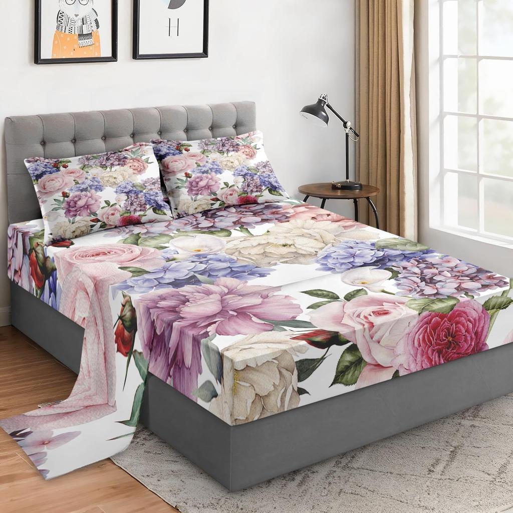 Wild Forest Animal Pattern Sheet Four-Piece Bedding Set Bedroom Dormitory Bedding Decoration