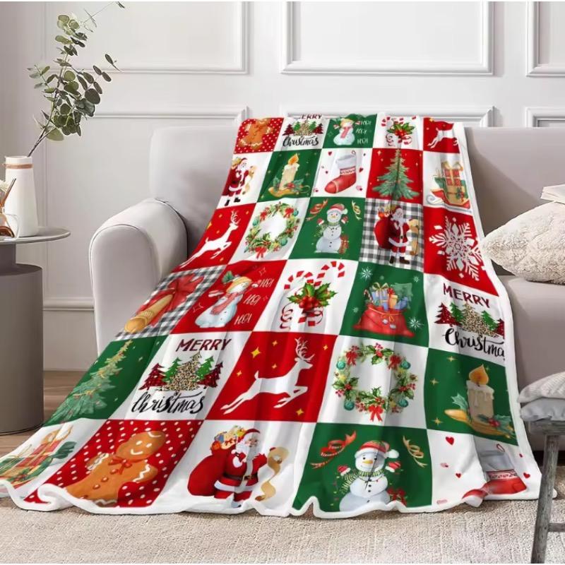 Weihnachtsdecke Winter Schneeflocke Feiertag Weihnachten Überwurfdecke Weihnachten Weihnachtsmann Decken Schneeflocke Weihnachten Überwurfdecken