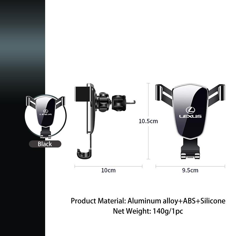 Interior Stickers Car Accessories Gravity Phone Holder GPS Mount Mobile Support Bracket For Lexus UX250h RX450h CT200h RX400h NX AY6