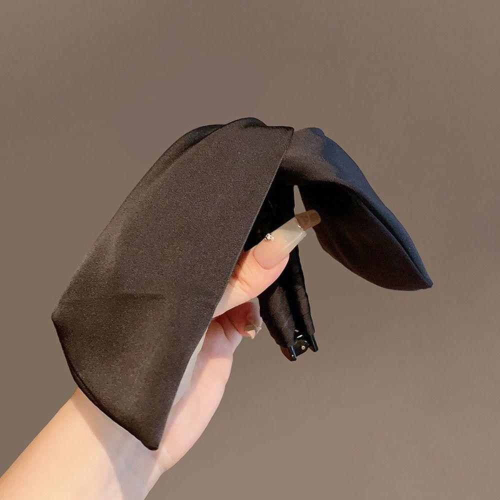 Hairpin Cloth Banana Clip Korean Style Bowknot Hair Clip Cute Vertical Clip  Girls