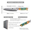 WILDMOK High Quality 5 Inch Utility Damascus Knife 67 Layers Damascus Steel Kitchen Paring Knife with Yellow Resin Handle