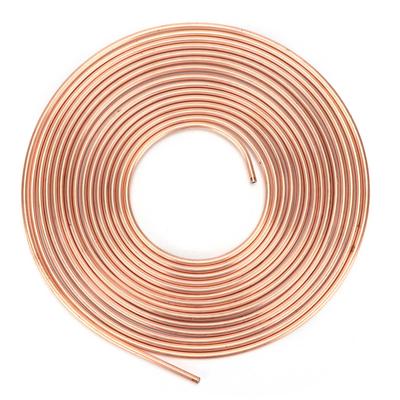 25ft Remleiding Buis Koper Vernikkeld 3 16in OD Rol voor Hydraulische Remmen Brandstofsysteem(Goud )