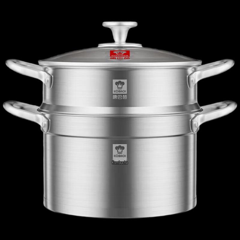 Kangbah 22cm 304 Stainless Steel Soup Steamer Pot