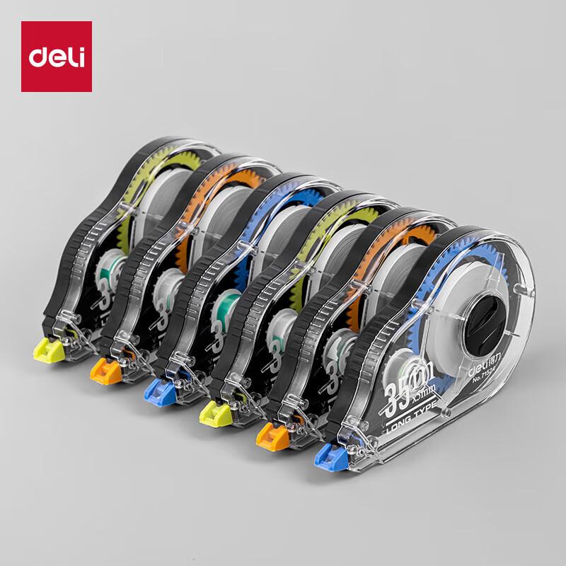 Deli 71524 Correction Tape (6-Pack)