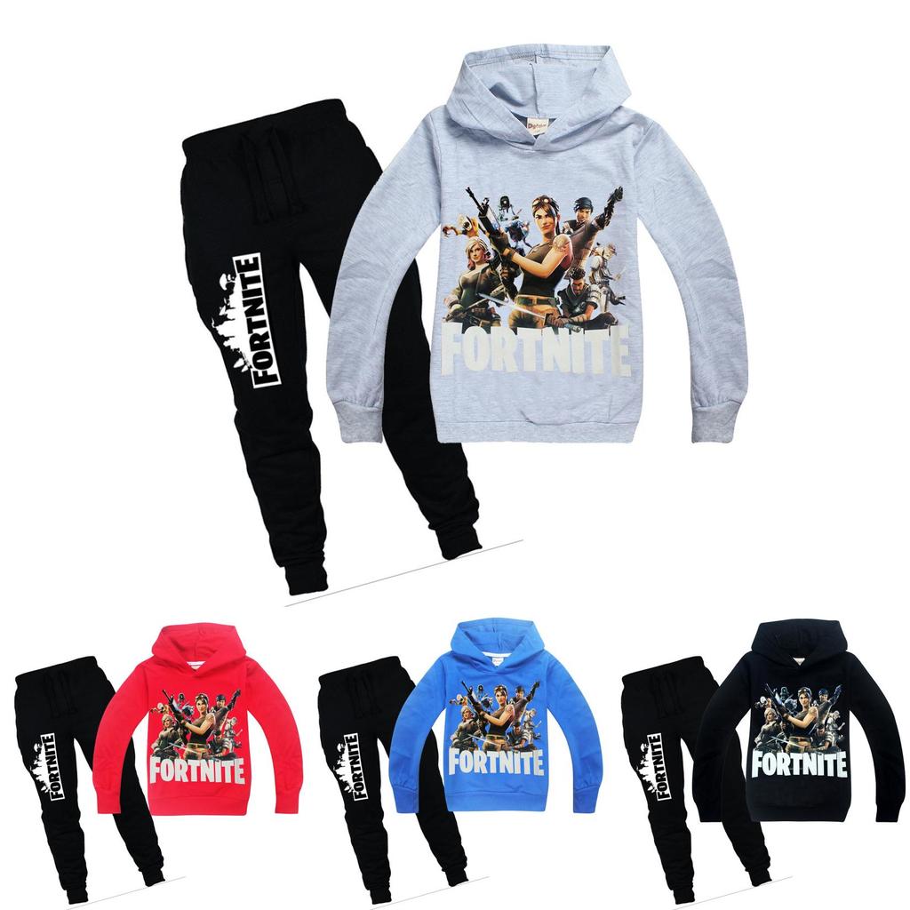 Hoodiespants Child Set Fortnite Hooded Clothing Sweatshirt Kids Game Clothing