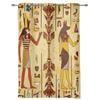 Egypt Pharaoh Yellow Mural Ancient Window Curtains Home Decoration Living Room Curtains Kid's Room Cortinas For Kitchen Bedroom