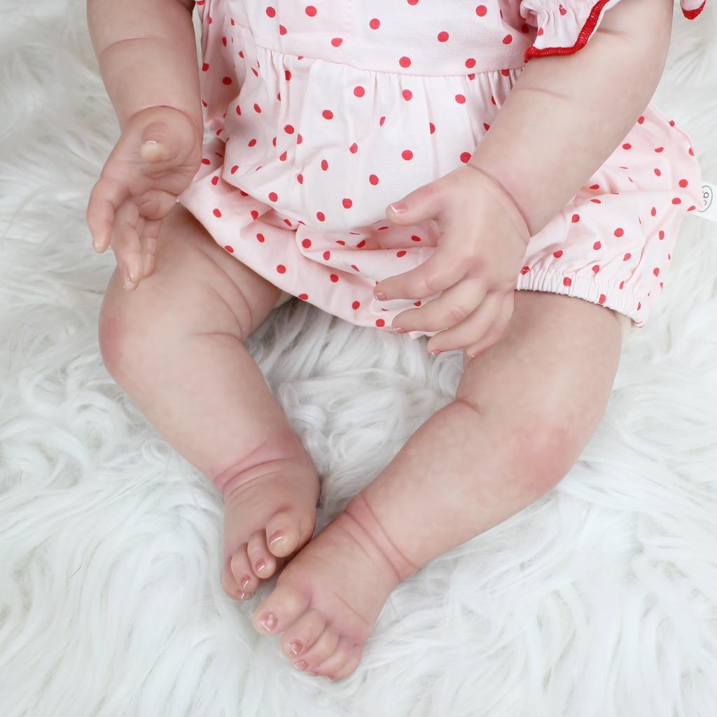 BZDOLL 55CM 3D-Paint Skin Soft Silicone Reborn Baby Doll Toy For Girl Lifelike Princess Toddler Lisa Bebe Dress Up Boneca Gift