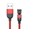 3A Fast Charging 540-Degree Rotating Magnetic USB Cable, Three-in-One Bendable Design