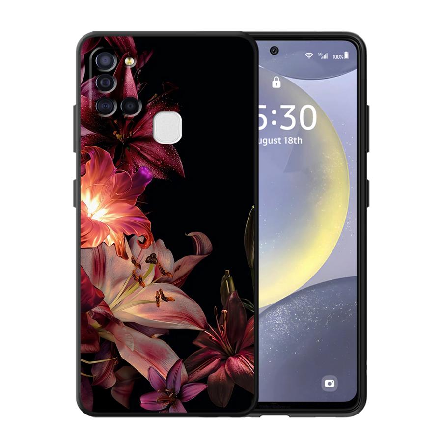 

Case for Samsung Galaxy A17 A16 A40 A70 A05 A12 A50 A13 A20 A06 A04 A15 Funda Phone Cover Silk Tree Flower Galaxy A70