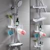 2Set Bathroom Shelf Organizers Shampoo Holder Storage Rack No Punching Shower Shelf Replacement Shower Hanger Organizers