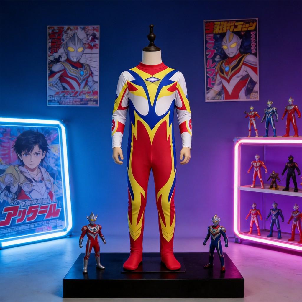 Ultraman Mebius Kostým na Halloween Kombinéza Cosplay Divadelní oblečení Pro děti
