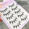 5 Pairs/set Thick false eyelashes natural simulation eyelashes eye makeup