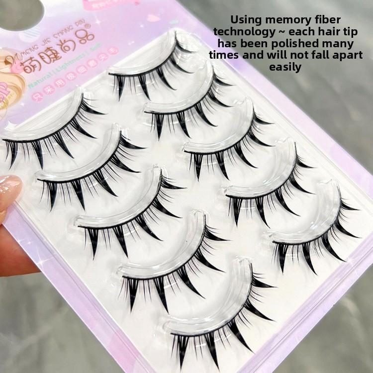 5 Pairs/set Thick false eyelashes natural simulation eyelashes eye makeup
