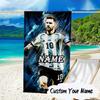 Custom Name Me-ssi Football Microfiber Beach Towel Super Soft & Absorbent for Bath, Beach, Travel Bath Time Accessory, Fan Gifts