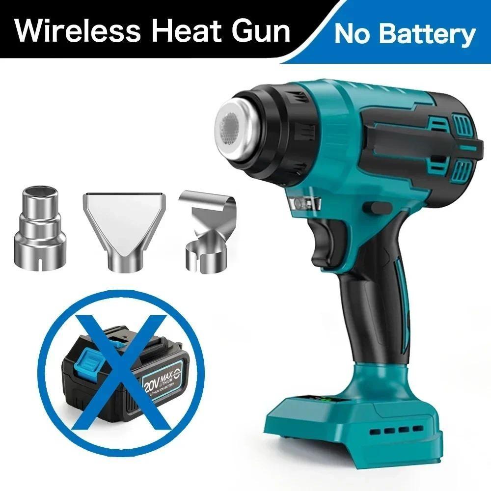 Máquina de Pistola de Ar Quente Portátil Sem Fio 300W Equipamento de Aquecimento Recarregável de Lítio Pistola de Calor Portátil para Envelopamento de Carros