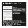 Girnar Assam Tea Single Origin Black Tea Bags With Rich Aroma Natural Taste Individually Foil Wrapped 10 Count