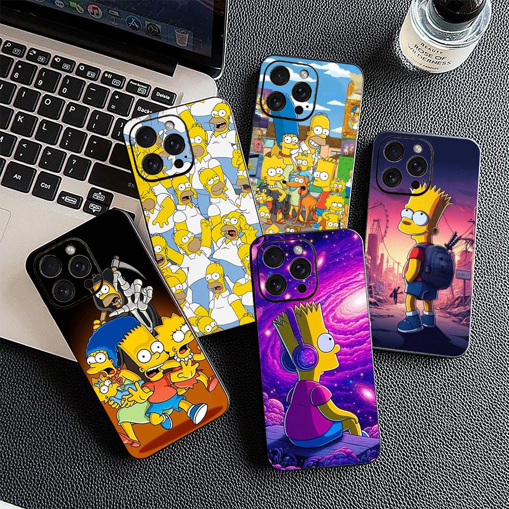 Anime The S-Simpsons Bart Casing Phone Cover for Samsung Galaxy S22 S21 S20 Fe Ultra S9 Plus + A13 A22 M21 M31 M55 M15 Case