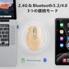 Wireless Bluetooth Muncă Ușor 6 DPI Conectează până la 3 Dispozitive Silențios Compatibil cu și PC Mouse, 5.2 + 2.4Ghz, Mouse, Latență Ultra-Redusă,