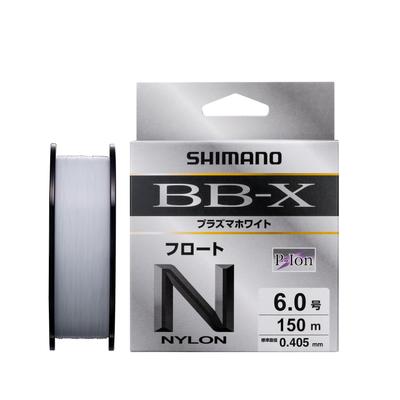 SHIMANO Plasma White Float Nylon Fishing Size White BB-X Line, 150m, LA-C54Y, 6.0,