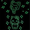 100pcs 3D Stars Glow In Dark Luminous Fluorescent Plastic Wall Sticker Home Decor Decal Wallpaper Decorative Special Festivel