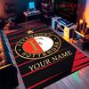 Custom Feyenoord Carpet Rug for Living Room Bedroom Home Sofa Decoration,Kids play Nonslip Floor Mat