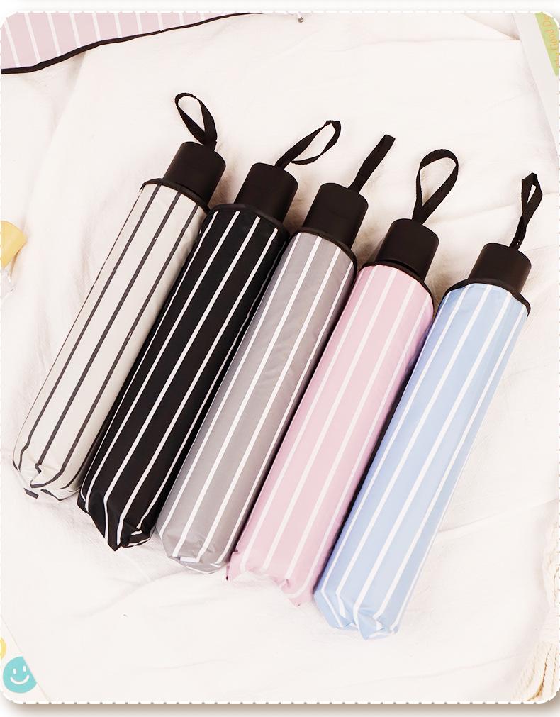 Compact Dual-Use Women's Parasol: Rain & Sun Protection, UV Shield, Korean Style, Fresh Folding Design, Elegant & Practical.