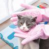 Pet Grooming Gloves Heat Resistant Silicone Dog Washing Gloves with High-Density Teeth Five Finger Design Cat Hair Remover for Massaging Bathing