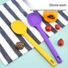 High-Temperature Resistant Long-Handle Silicone Cooking Spoon for Soup & Salad