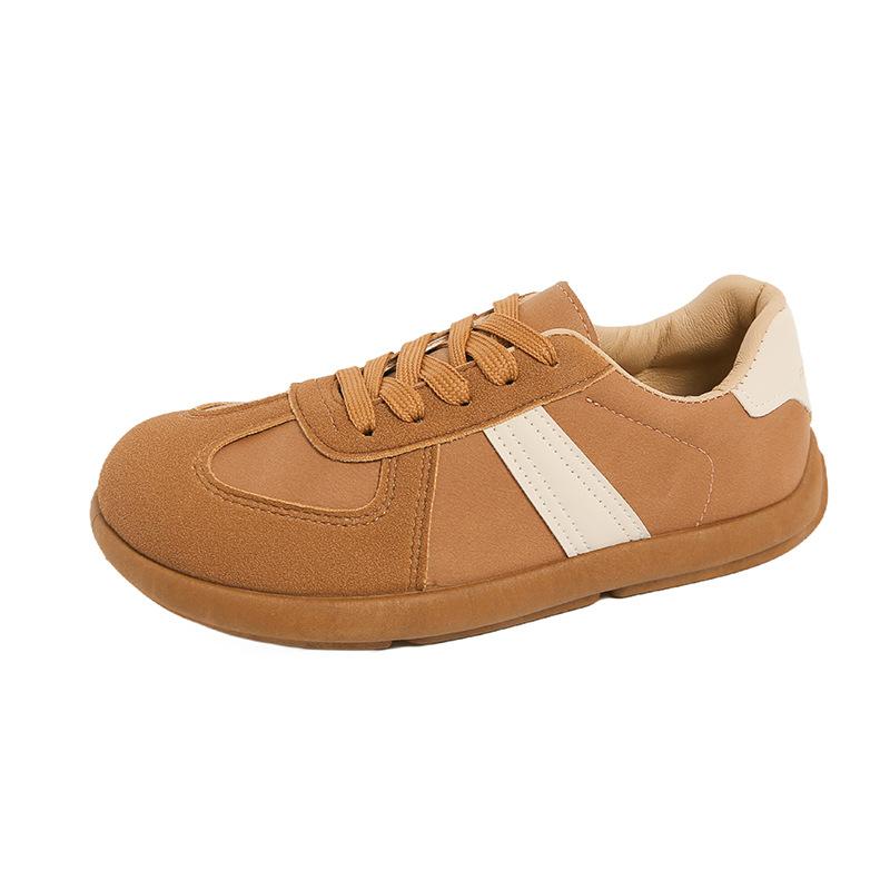 Soft-soled German Training Shoes Women's 2025 Autumn New Lace-up Versatile Retro Design Flat-bottomed Student Sports and Leisure Shoes