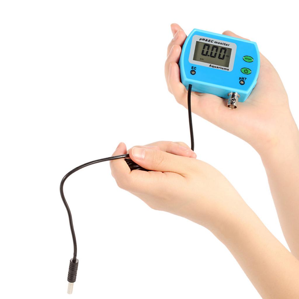 Mini Professional 2 in 1 Water Quality Tester Multi parameter Water Quality Monitor Online pH   EC Meter Acidometer