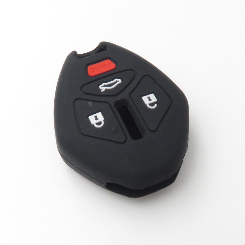 Silicone Key Cover Case Skin Fit For Mitsubishi Lancer Evo Outlander Galant Asx 380 Endeavor Mirage 4Button Remote Keycocolockey