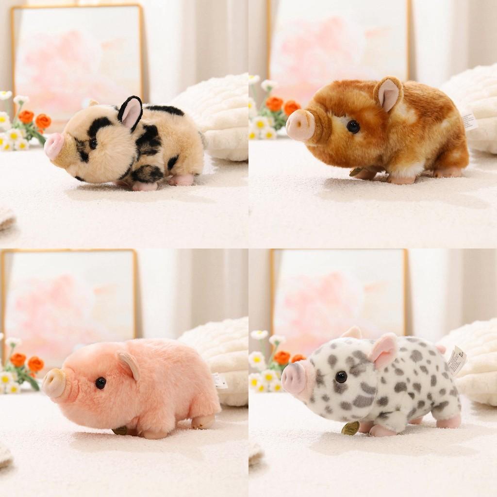 Adorable Pig Plush Toy Soft Cuddly Stuffed Animal For Desk Decor Bedroom