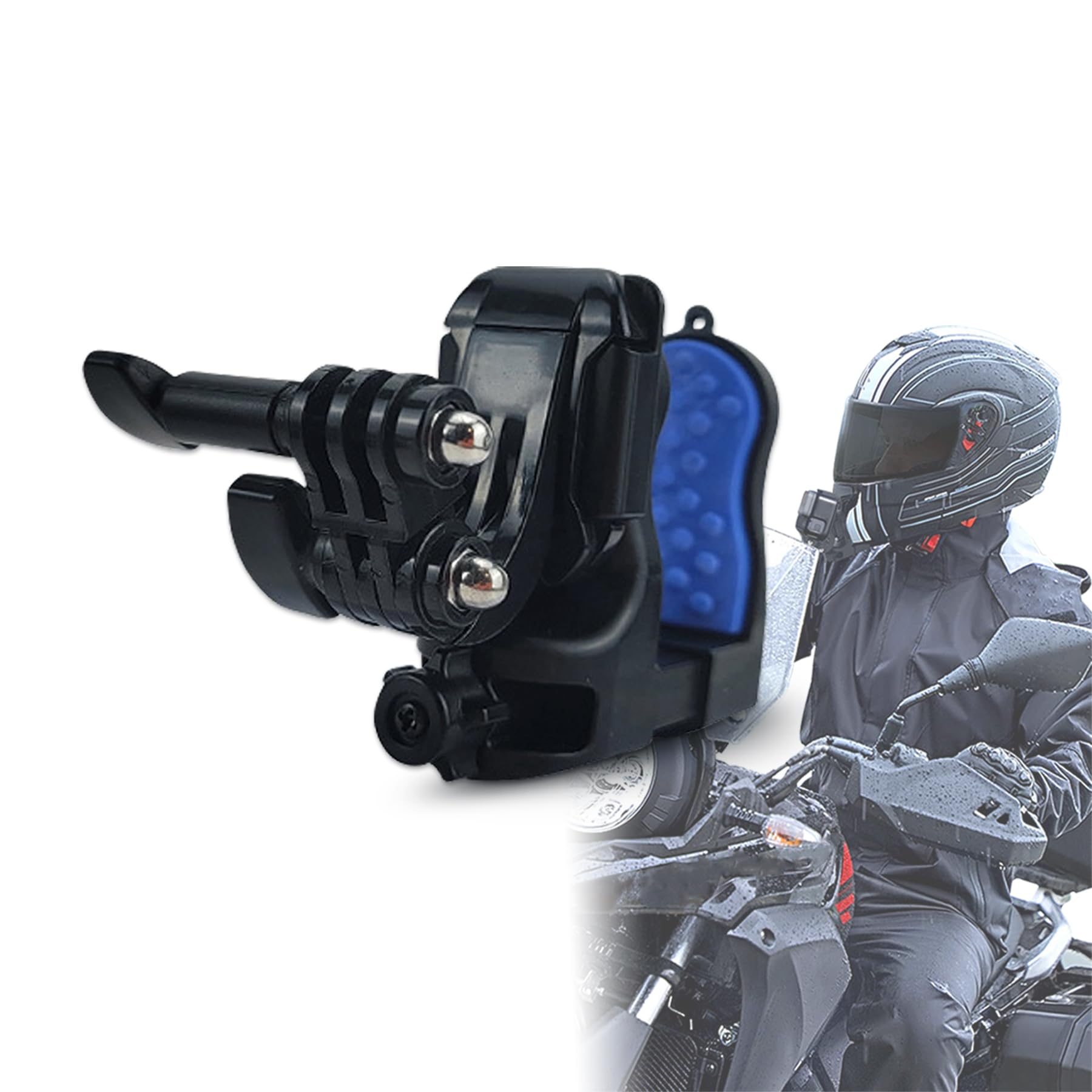 

KUKUAN Helmet Mount Suitable for GoPro Chin Mount Motorcycle Helmet Chin Mount Required for Vlog Shooting Accessory Neck Hanging Horizontal