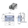 Verlängerung und Verbreiterung von Zinklegierungs-Scharnier mechanische Ausrüstung elektrische Schranktür-Scharnier