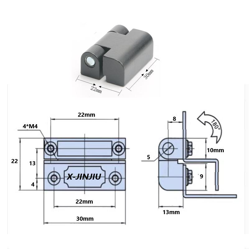 Verlängerung und Verbreiterung von Zinklegierungs-Scharnier mechanische Ausrüstung elektrische Schranktür-Scharnier