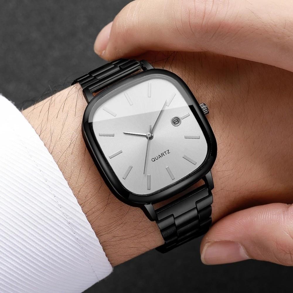 Simple Couple's Wristwatches Calendar Wristwatches Creative Quartz Watch  Men Women