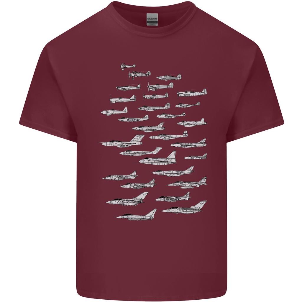 British RAF Fighters Royal Air Force Planes Unisexs Light Cotton TShirt