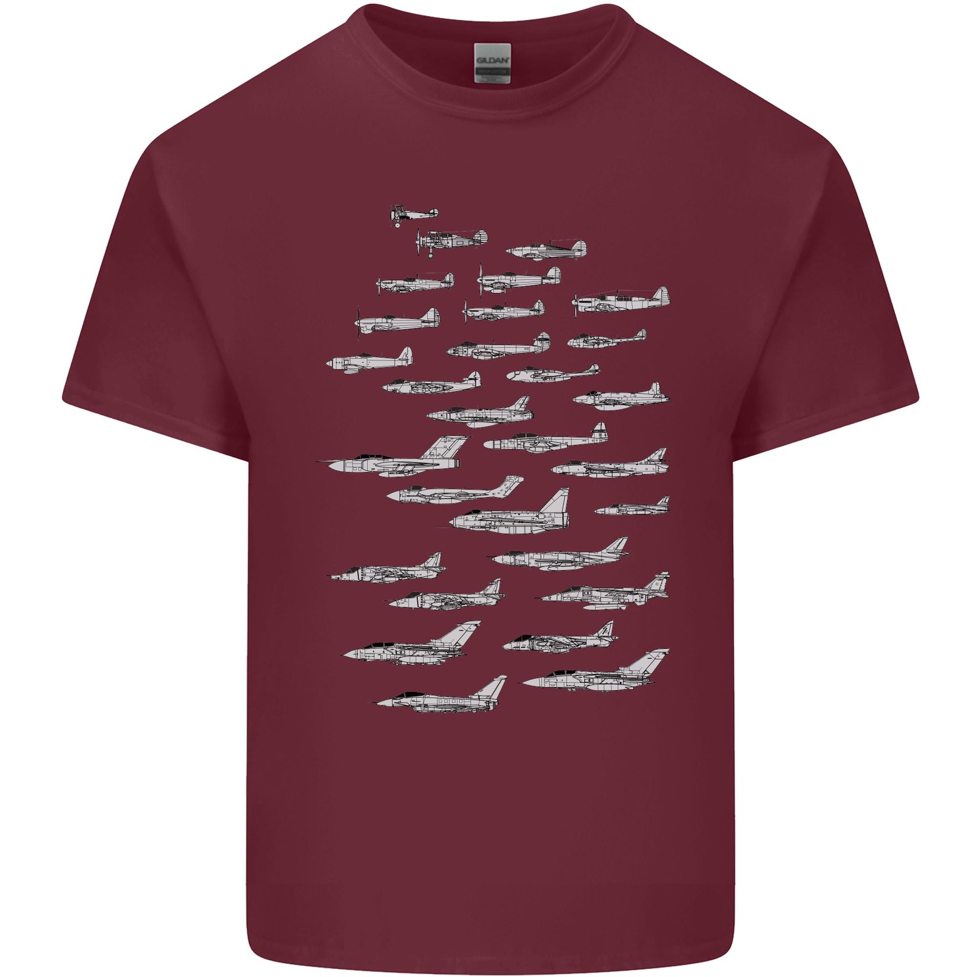 British RAF Fighters Royal Air Force Planes Unisexs Light Cotton TShirt S