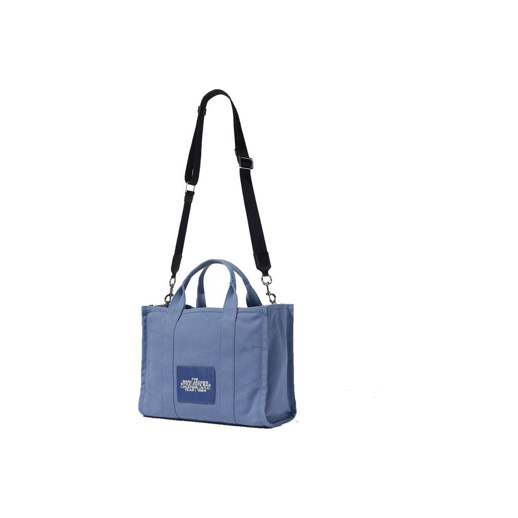 Marc Jacobs Canvas Medium Tote Bag Blue Shadow Women Tote_bags M0016161-481