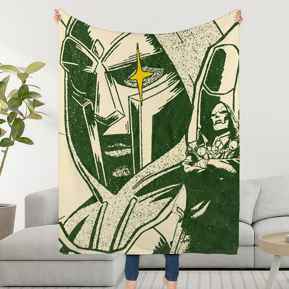 D-DOOMS-ES Blanket Throw M-MFS-ES Super American Cosy Plush Living Room Sofa Rapper Couch Childish Birthday Gifts