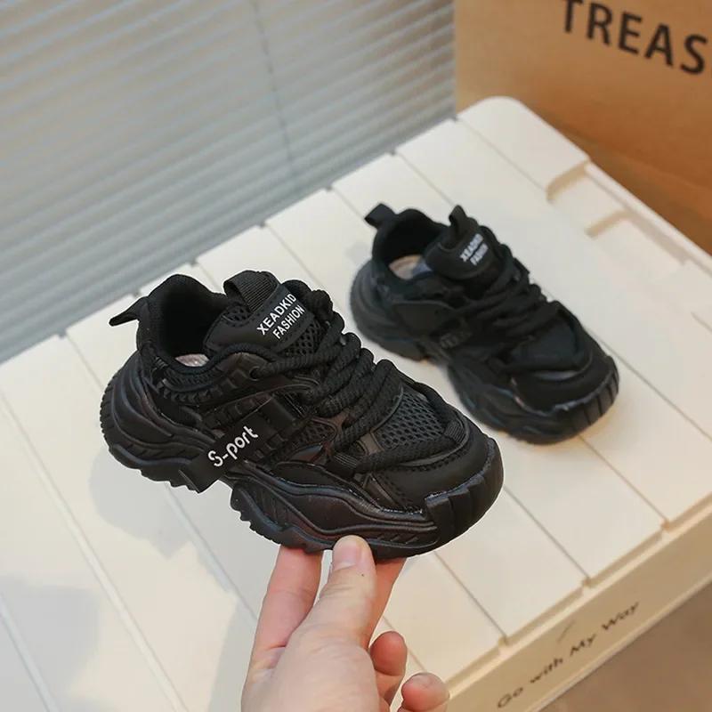 Children Sneakers for Girls Boys 2024 Summer New Fashionable Comfortable Casual  Soft Sports Air Mesh Running Shoes Students